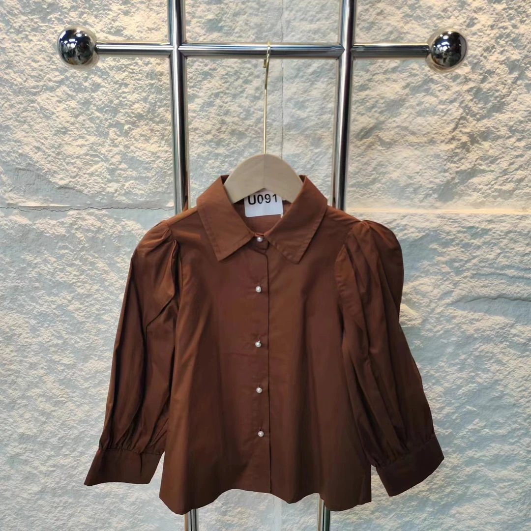 【链接3482】咖色衬衫