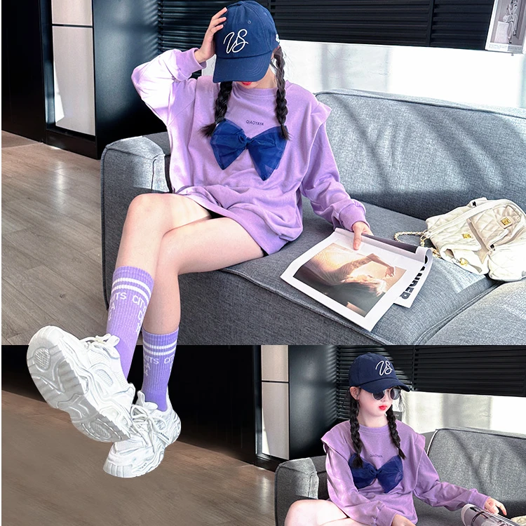 女童秋装卫衣2024新款甜美韩版儿童上衣炸街女孩潮酷穿搭女童装秋