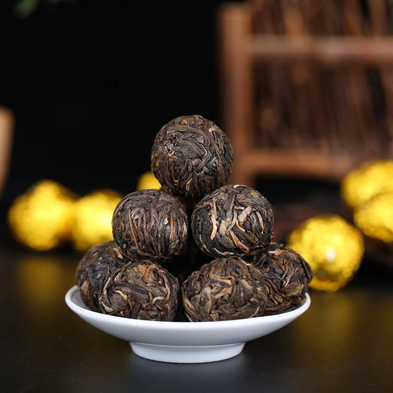 诸子红布朗龙珠普洱生茶20颗