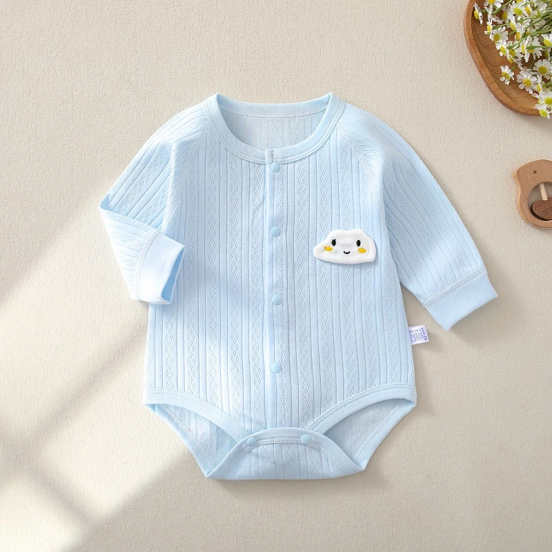 婴儿衣服春夏秋季包屁衣新生儿三角爬服纯全棉Aa类男女宝宝空调服