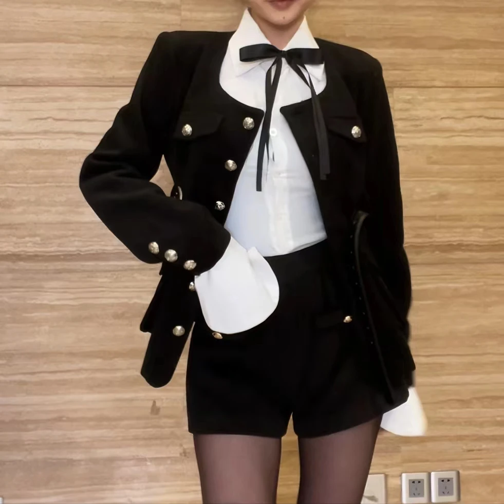 龙怼怼推荐【情迷法兰西】秋季套装小香风显瘦气质网红轻奢百搭修身