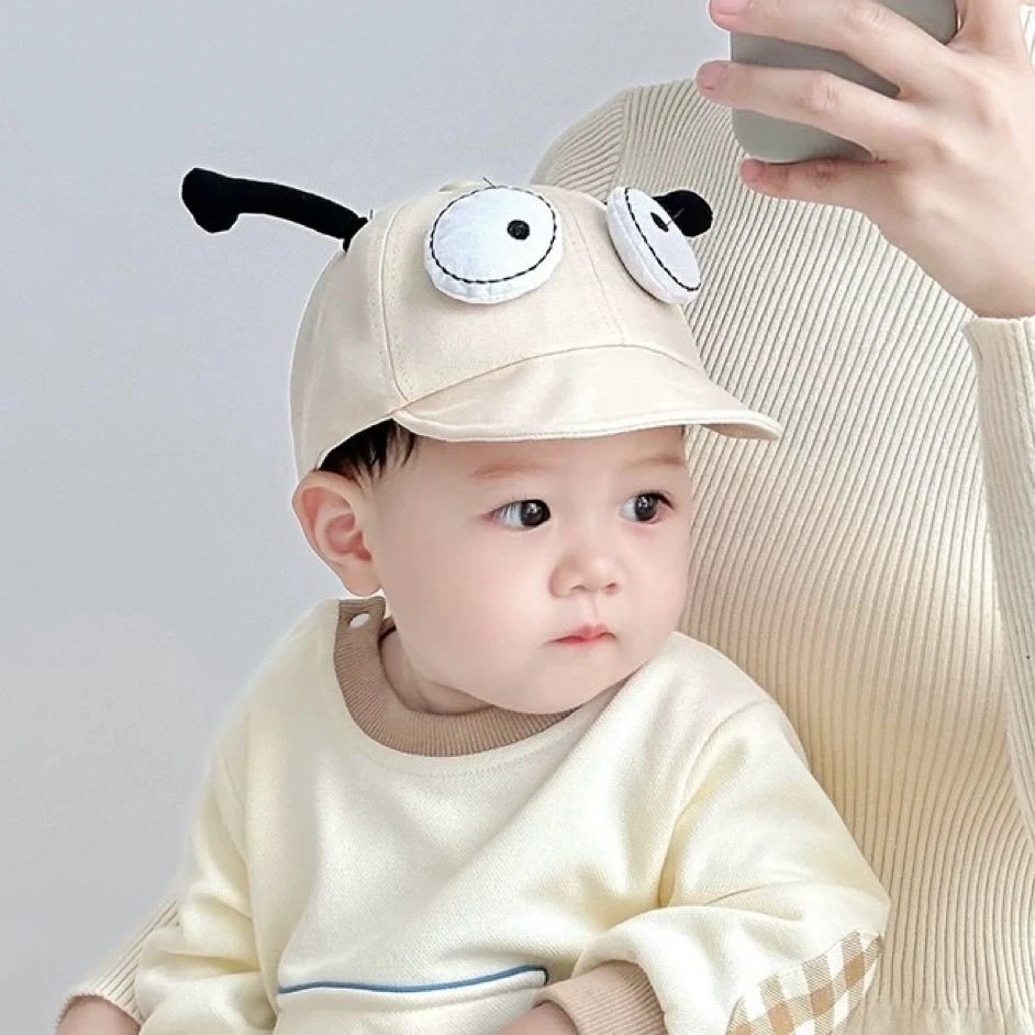 婴儿宝宝帽子薄款超萌可爱卡通棒球帽男女童遮阳软檐春秋鸭舌帽