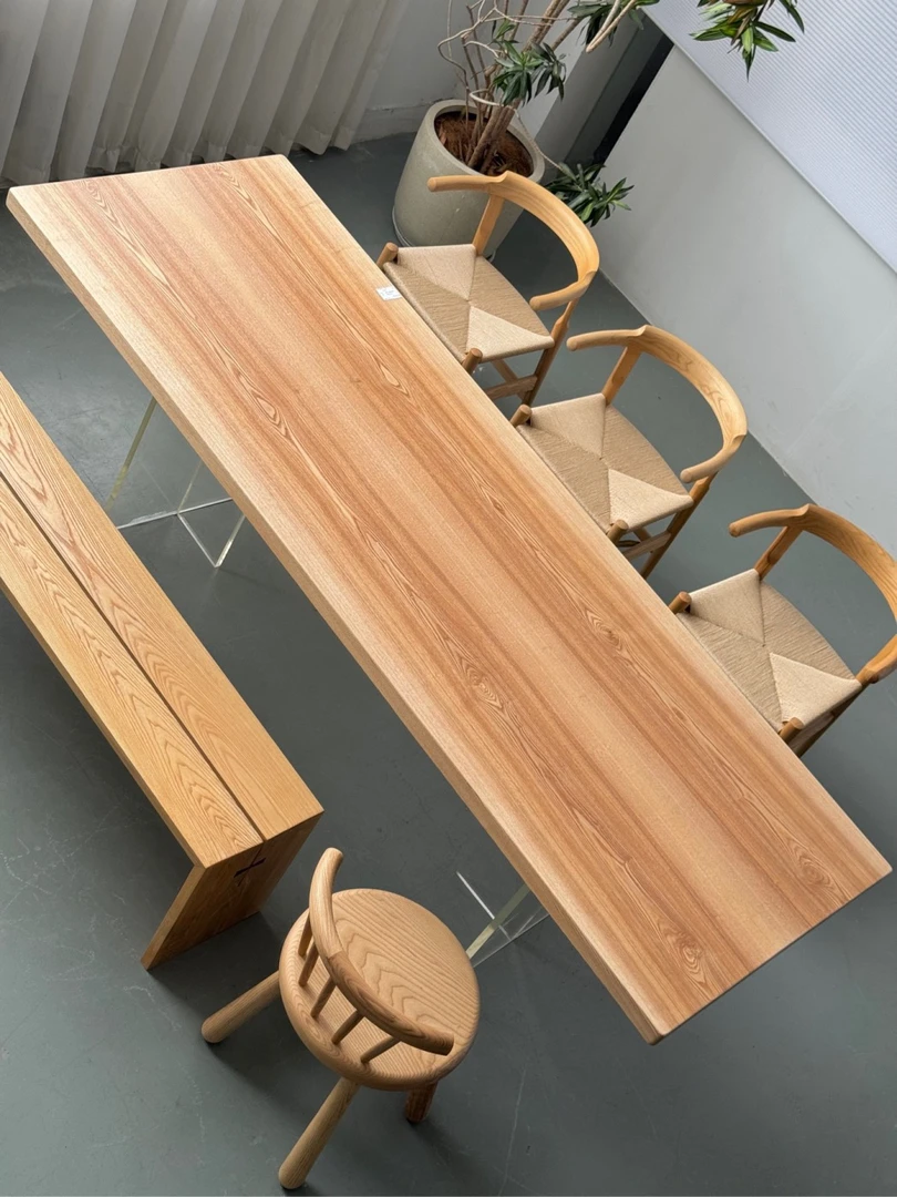 白蜡木大板 238*83*4.7双拼全方（原木色）