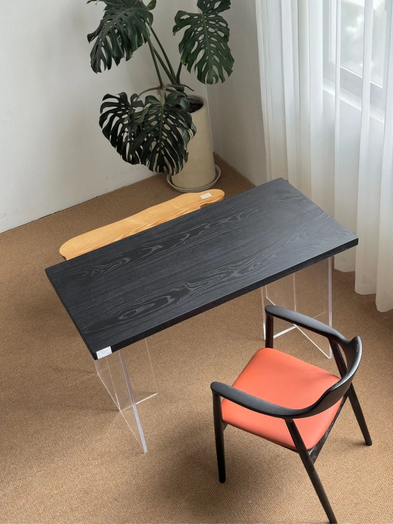 白蜡木大板130*65*4.3双拼全方（骏马黑）