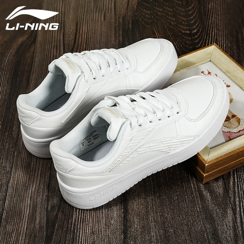 李宁板鞋男鞋小白鞋休闲鞋新款时尚休闲透气百搭空军一号运动板鞋