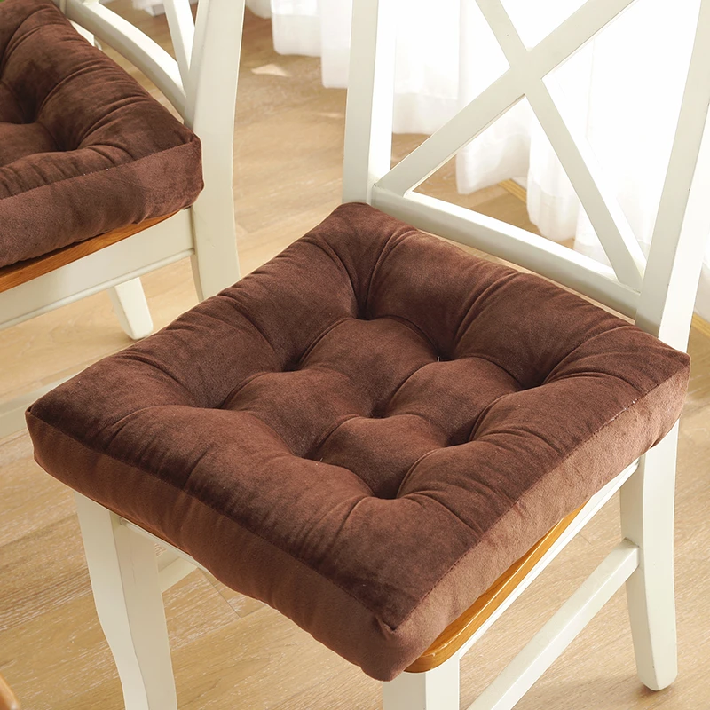 坐垫加厚椅子垫屁股垫学生板凳教室凳子毛绒久坐办公室座垫子四季