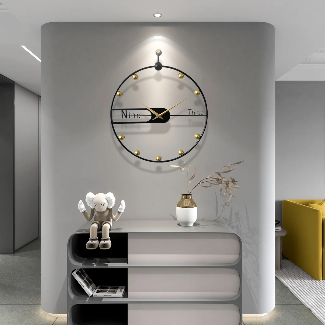 网红现代简约客厅2025挂钟创意轻奢装饰时尚个性挂墙时钟家用时钟