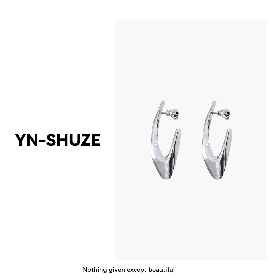 铜合金耳饰 YN-SHUZE小众轻奢复古刻面耳环HC3900