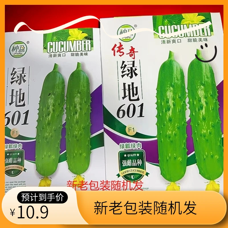 种盈绿地601黄瓜种子，新老包装随机发
