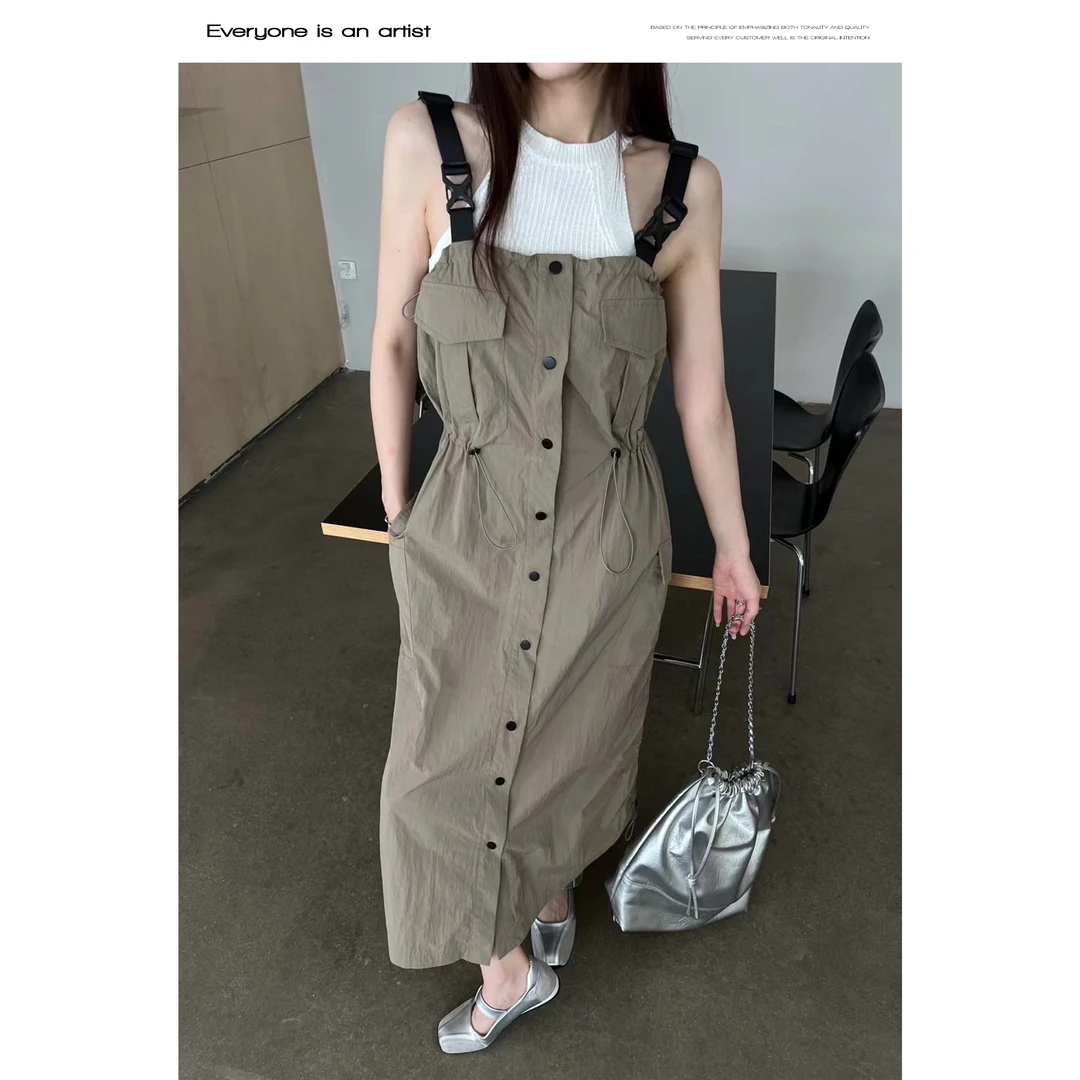 87303宽松连衣裙女装连衣裙时尚休闲百搭女士夏季黑色