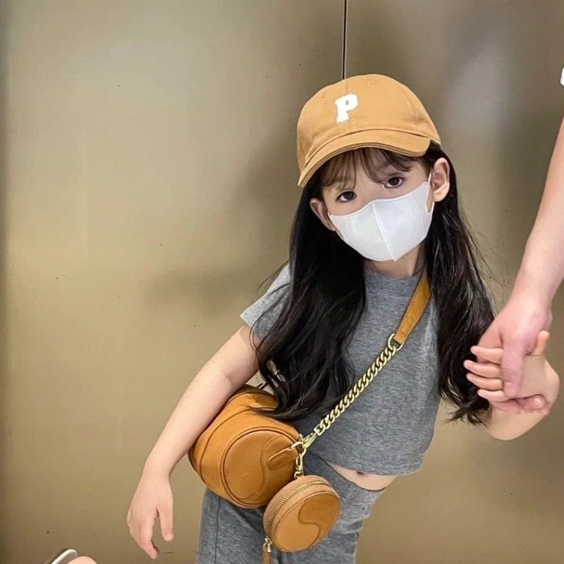 儿童帽子夏季薄款遮阳男女孩鸭舌帽时尚潮遮脸防晒太阳宝宝棒球帽