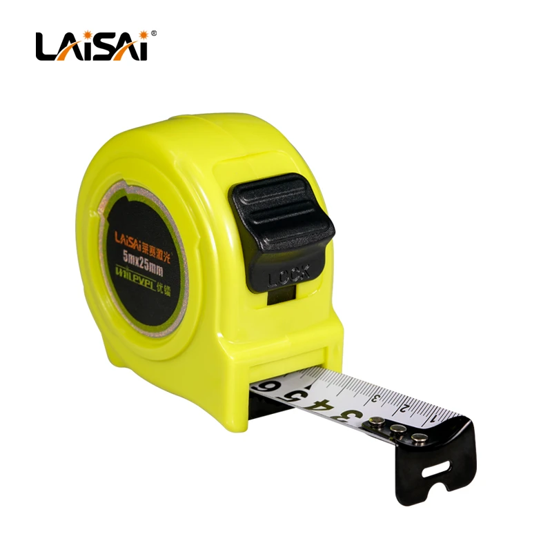 优镭莱赛钢卷尺5米可收缩防锈卷尺一把