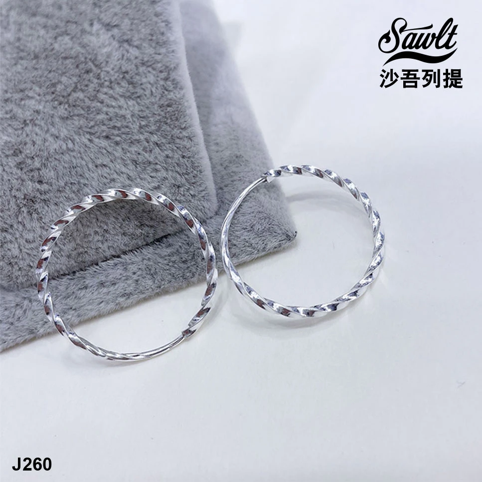 足银耳饰 足银  S990纯银耳环