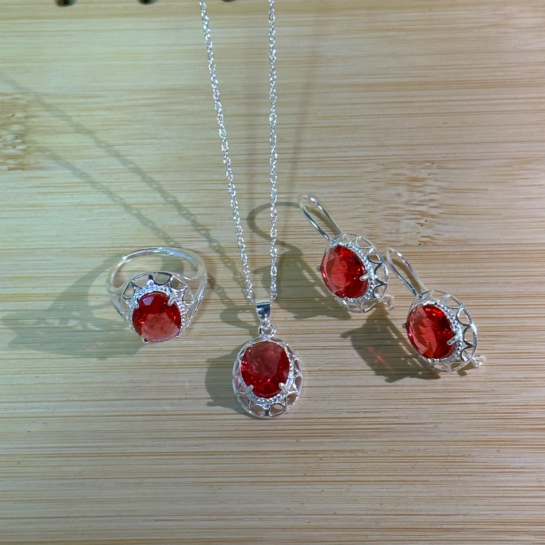 足银银制品 s990纯银三件套套装