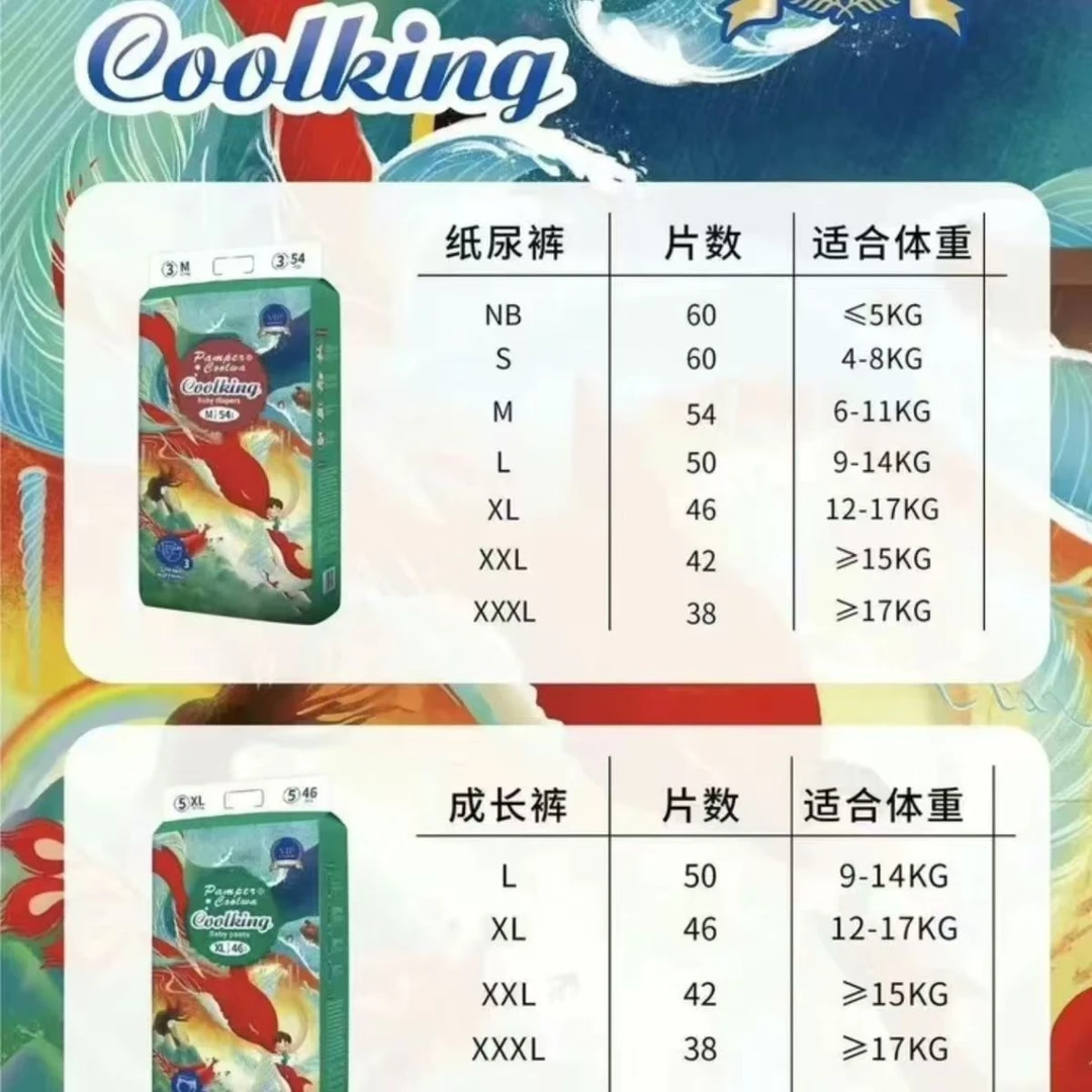 俄版大鱼婴儿纸尿裤高品质拉拉裤柔软无感透气超簿尿不湿无感腰围