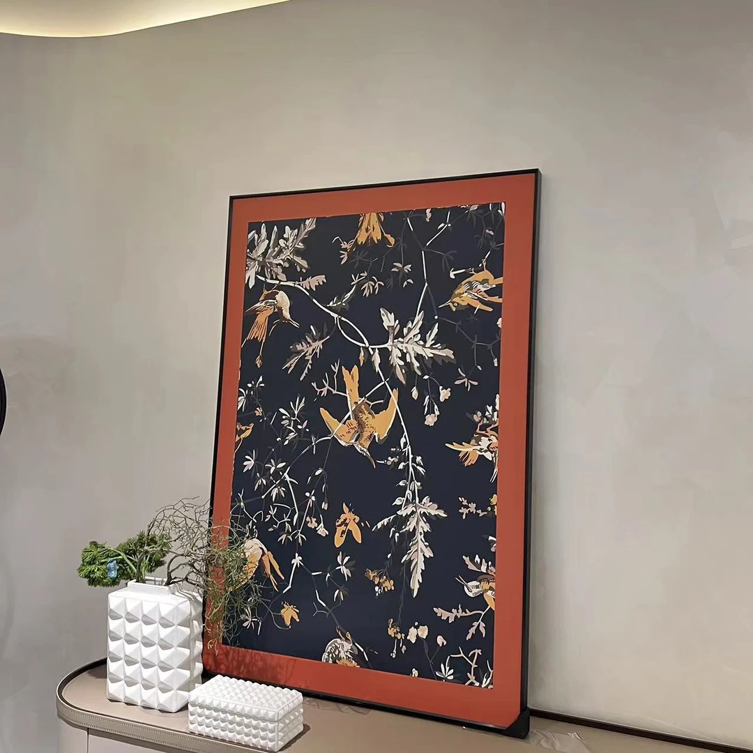 【玥玑甄选】喜鹊客厅成套装饰家具装饰画挂画意式风格家用