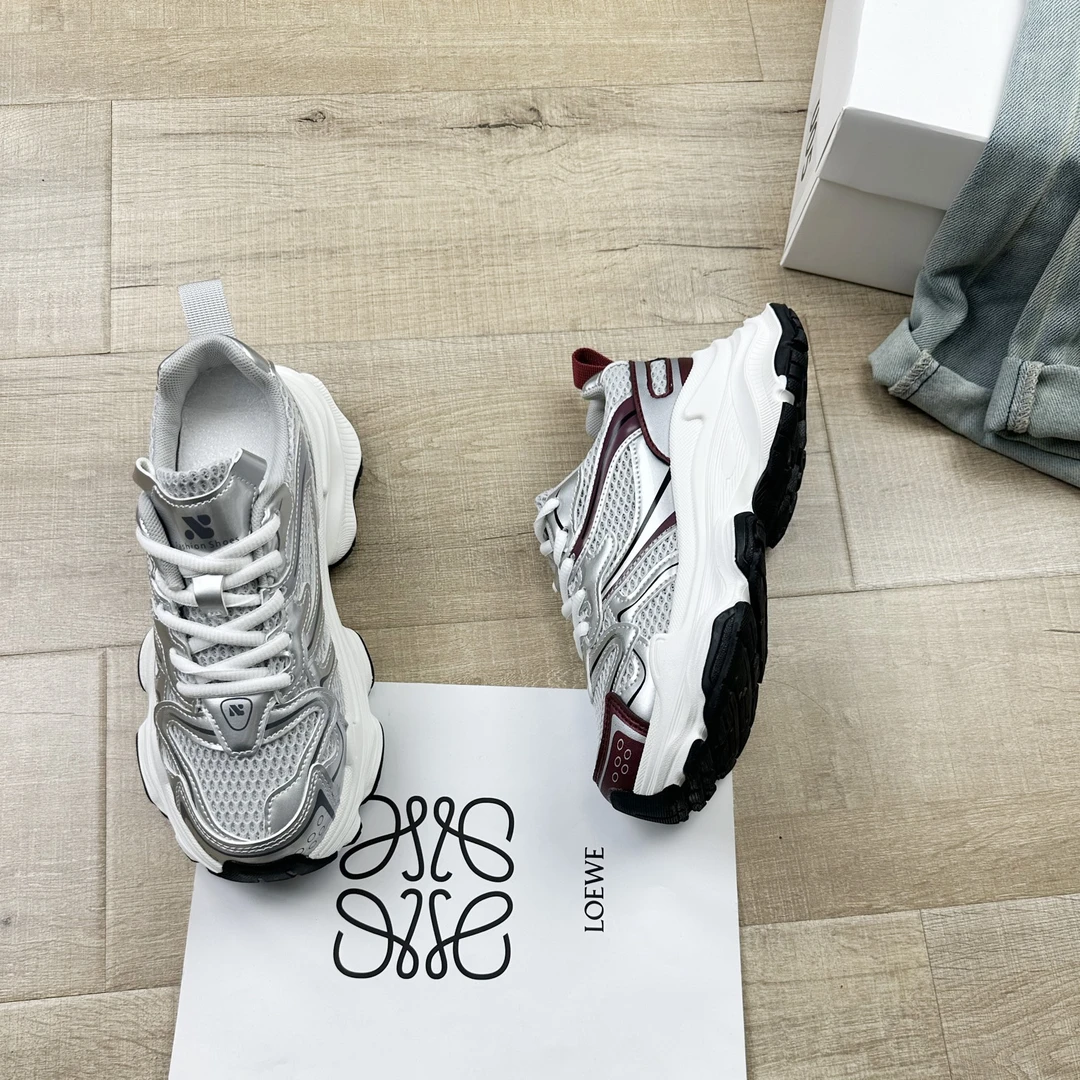 【抖凡】老爹鞋女2024夏季新款韩版百搭厚底时尚休闲运动鞋小白鞋