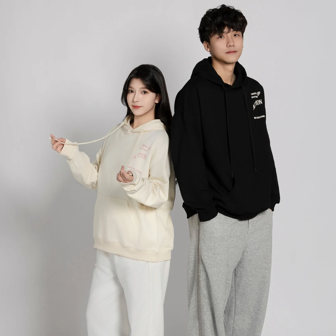 actioncrew行动小组限定时尚百搭潮流连帽卫衣重磅480g男女同款