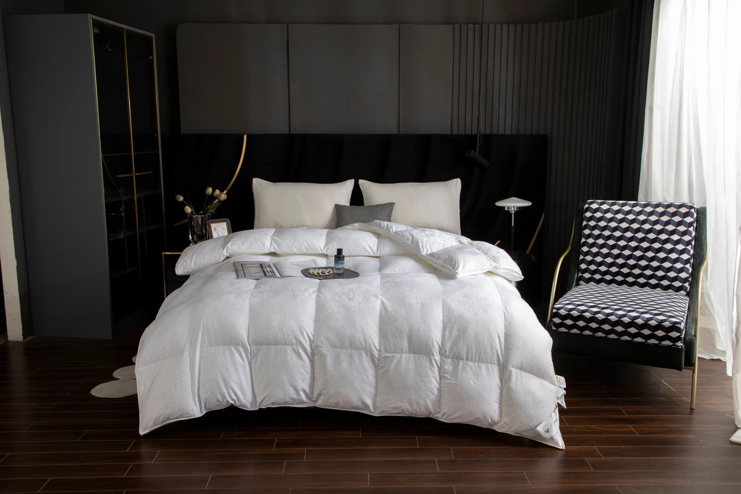 【旧衣服改被子链接】羽绒被壳双层长绒棉大提花4色花型面料