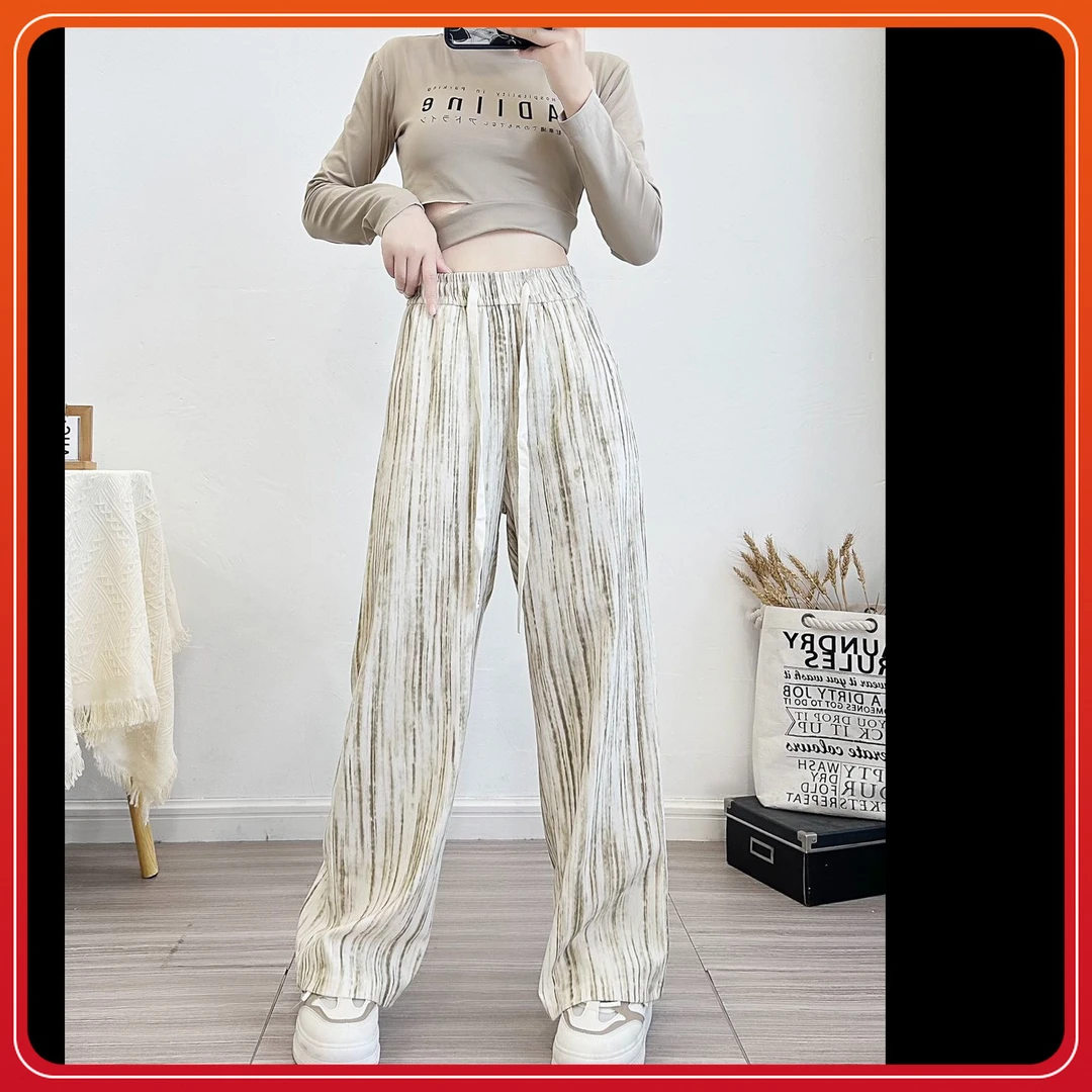 【冬季加绒】触感条纹扎染窄版直筒裤甄选面料正版型做工精细带口袋