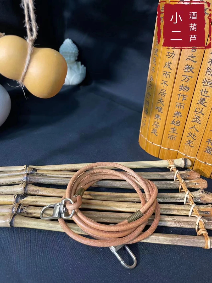 4mm手工圆牛皮绳 尺寸110cm