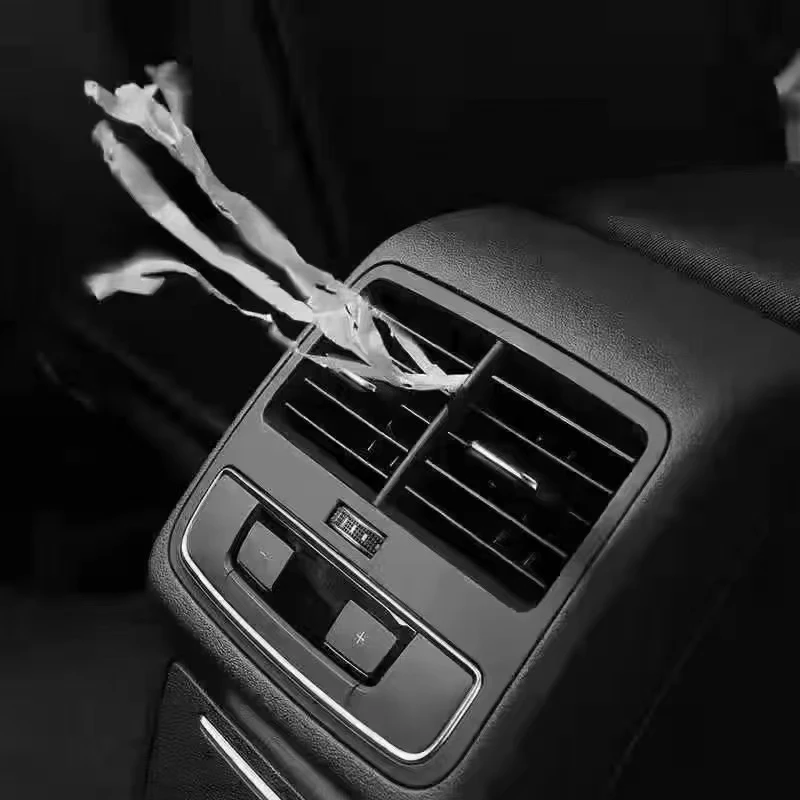 适用于奥迪A4L/Q5L改装升级后排空调出风口加装后座真出风