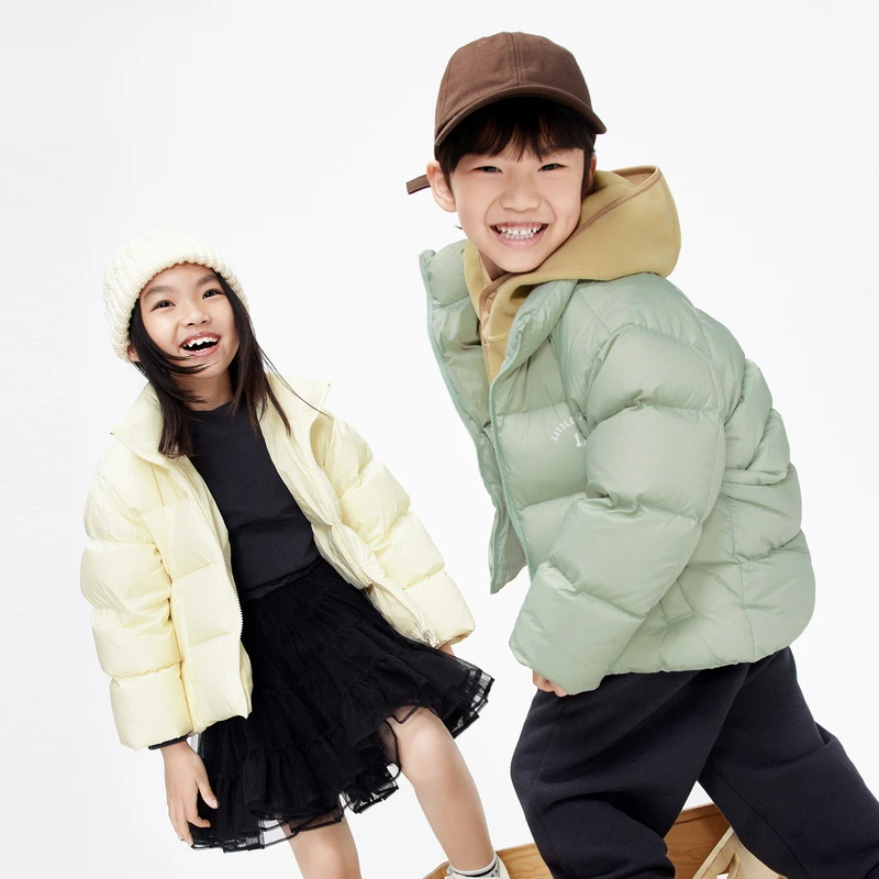 厚款-littlemoco童装冬装男女童蓄热保暖90绒羽绒服#KBB4EIN014