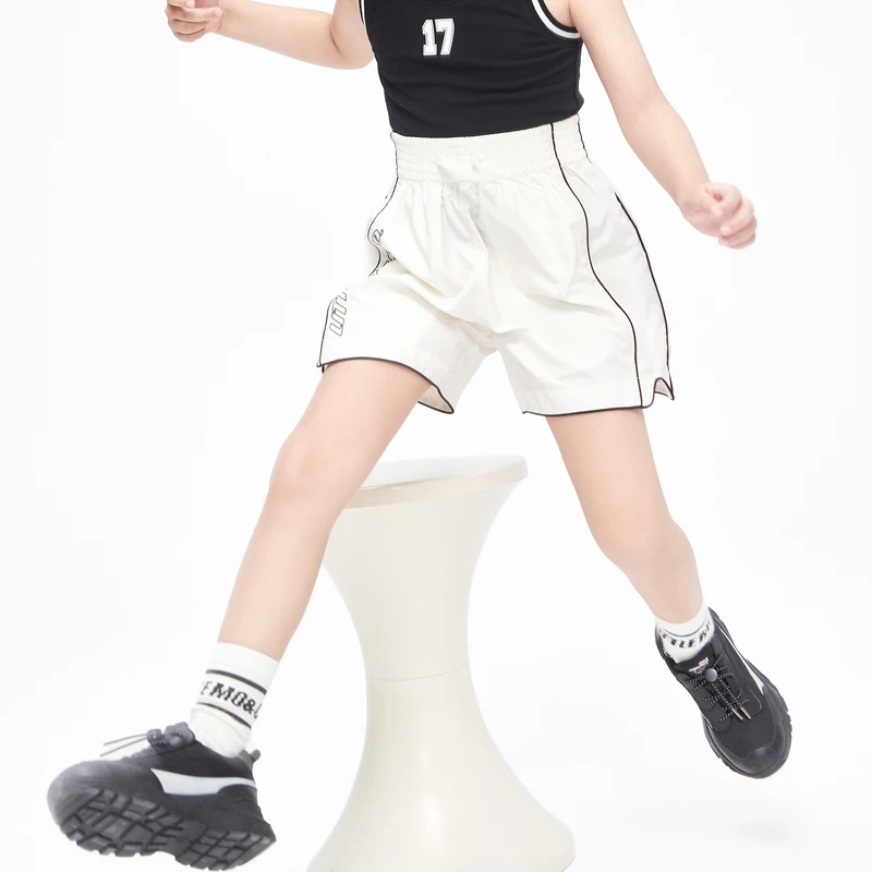 抑菌 little moco童装23夏新款男女童拳击裤运动短裤#KBC2SOT034