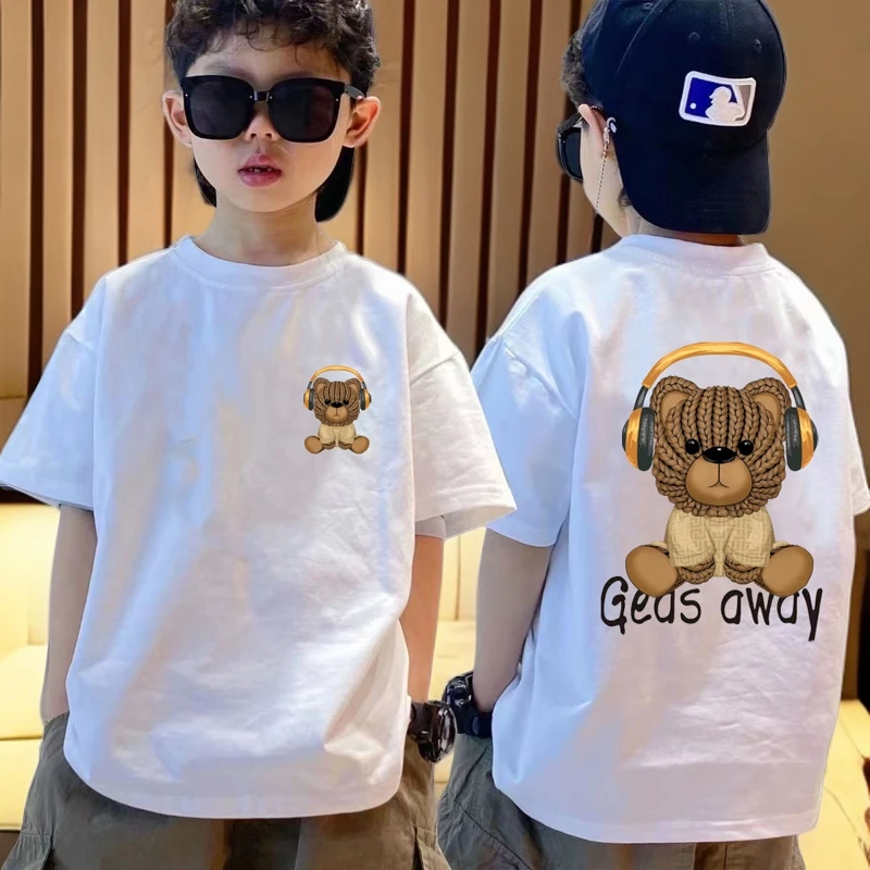 男童短袖T恤儿童纯棉夏季新款童装中大童男孩帅气上衣宽松半袖潮t