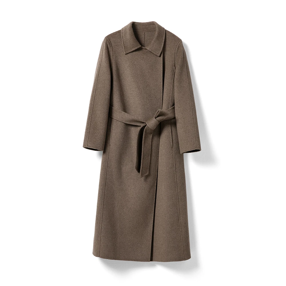 【文娇专属 】2023春季新款轻奢气质纯山羊绒大衣CR23283