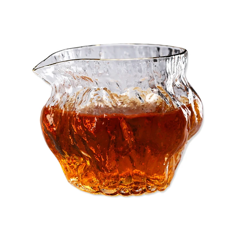 锤纹耐热玻璃透明大号核桃纹公道杯水波纹公杯分茶器包邮福利品