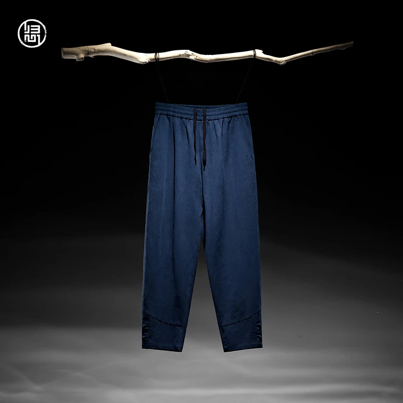 【断码特价】归心男装 中国风秋季男士棉麻混纺 风格古朴 休闲裤