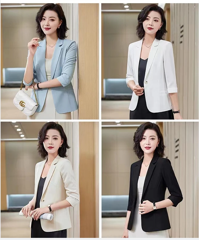 AA2666潮流简约休闲西服时尚气质韩版小西装复古设计师修身版西装