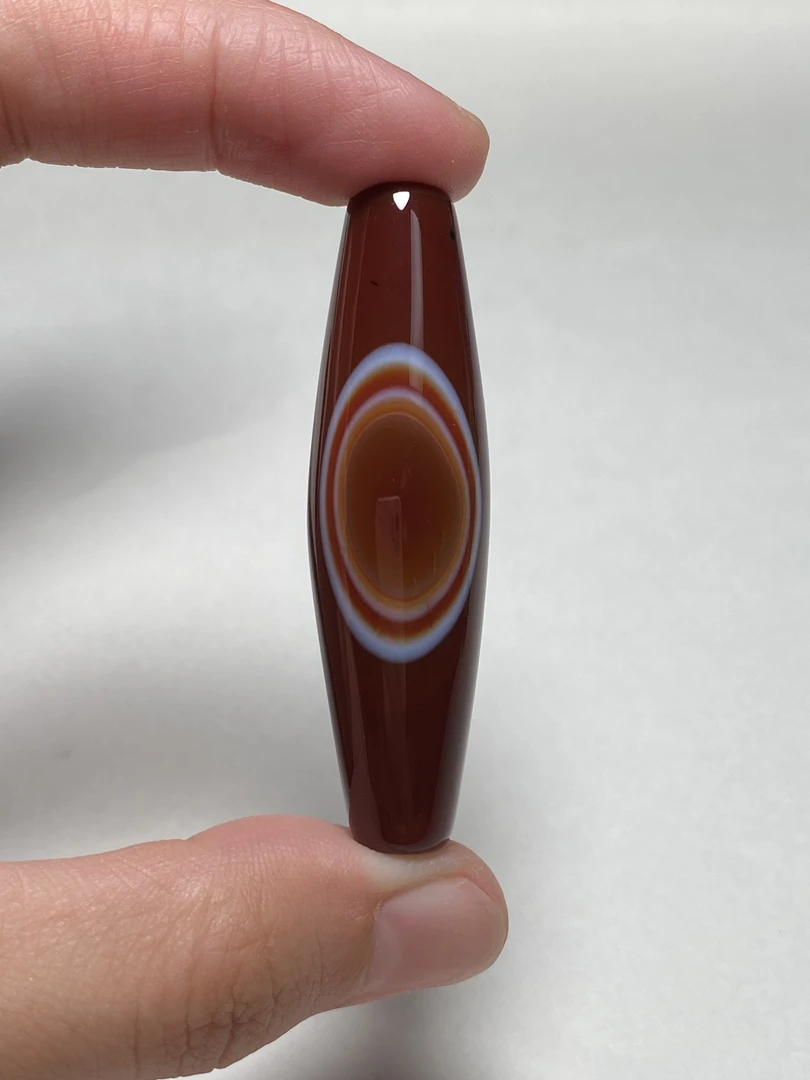 原矿巴玉海玉玛瑙珠天然线条象形缠丝玛瑙 尺寸52/14.5