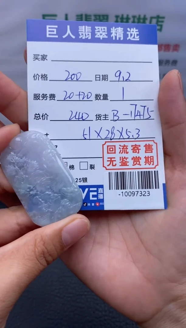 【闪购商品】翡翠颈饰未镶嵌多人-10097323