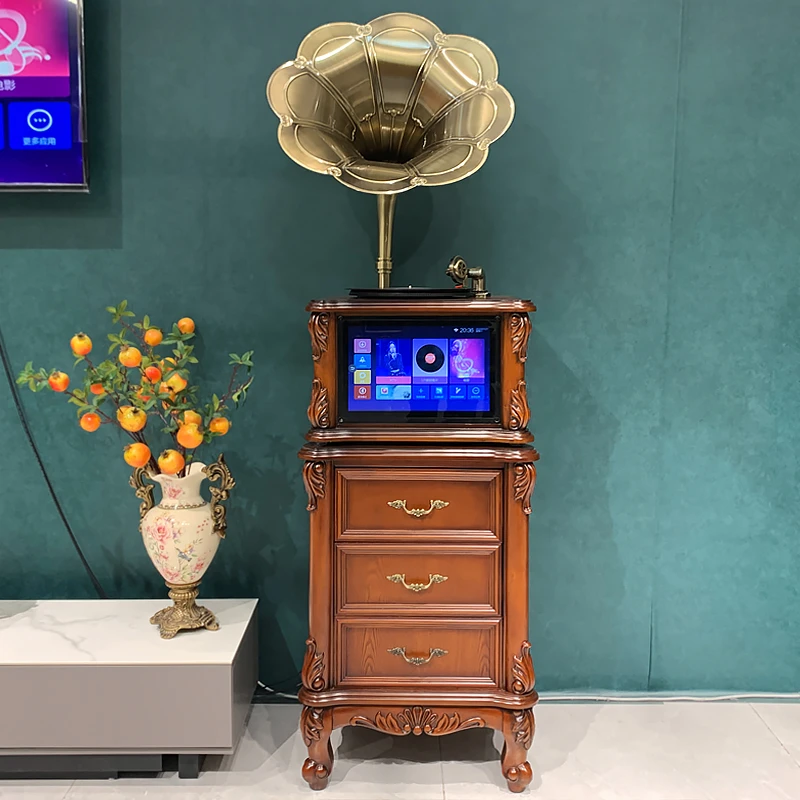 ODN/欧蒂诺欧式新中式仿古留声机美式复古黑胶电影应用多功能一体