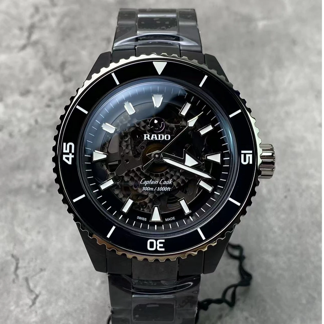 全新未使用 Rado/雷达 库克船长系列/公价32900表径43mm/机械男表