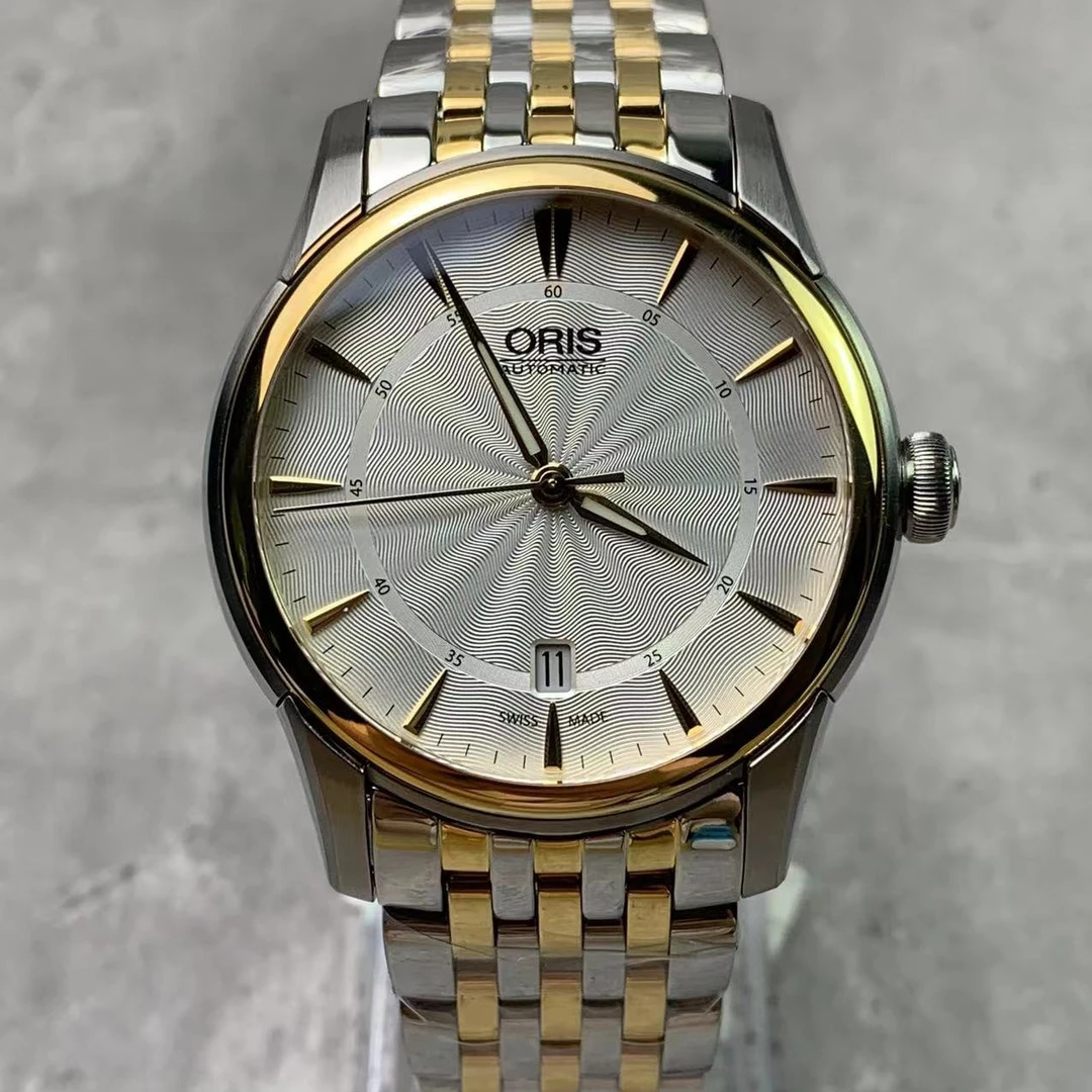 99新 Oris/豪利时 99新未使用文化/公价14200/表径40mm/机械男表/