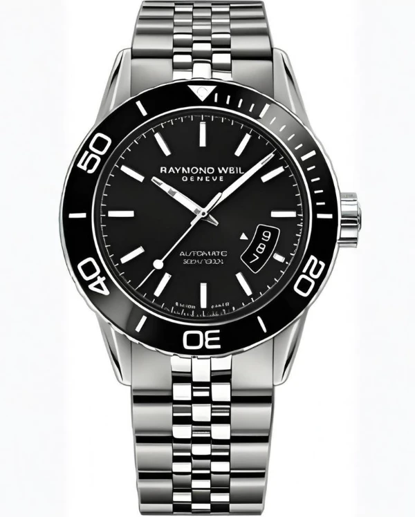 全新未使用 RAYMOND WEIL/蕾蒙威 自由骑士公价14500表径42潜水表