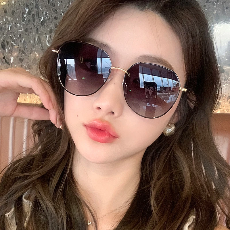 墨镜女士高级感开车2023年新款防紫外线偏光太阳眼镜大脸显瘦近视