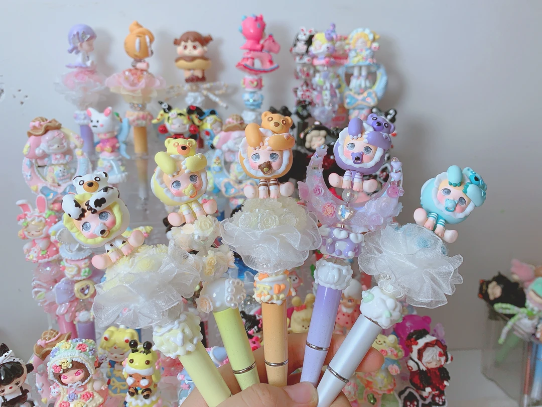 DIY串珠笔手作改娃