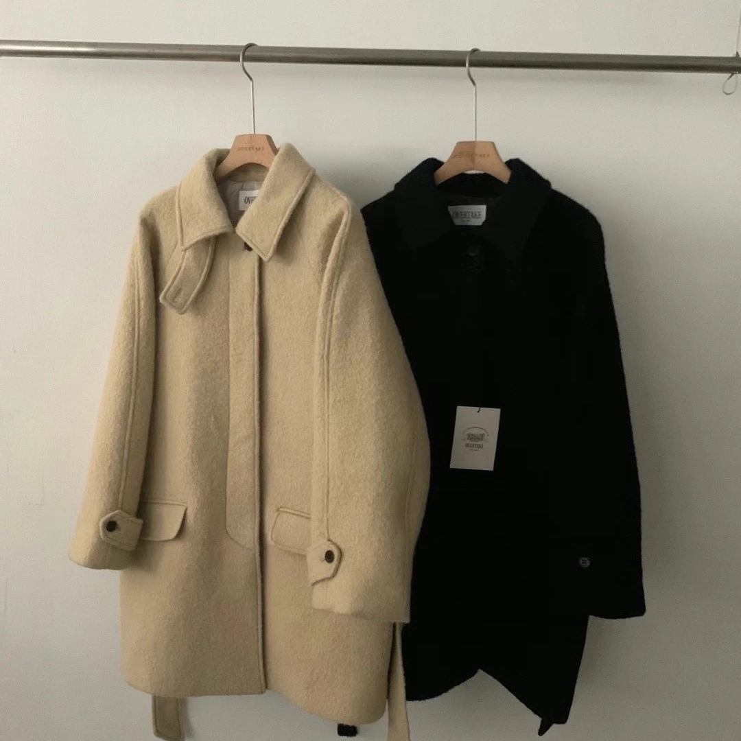 韩国over take时尚百搭大衣