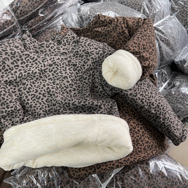 【哈哈家童装】豹纹～儿童加棉保暖上衣