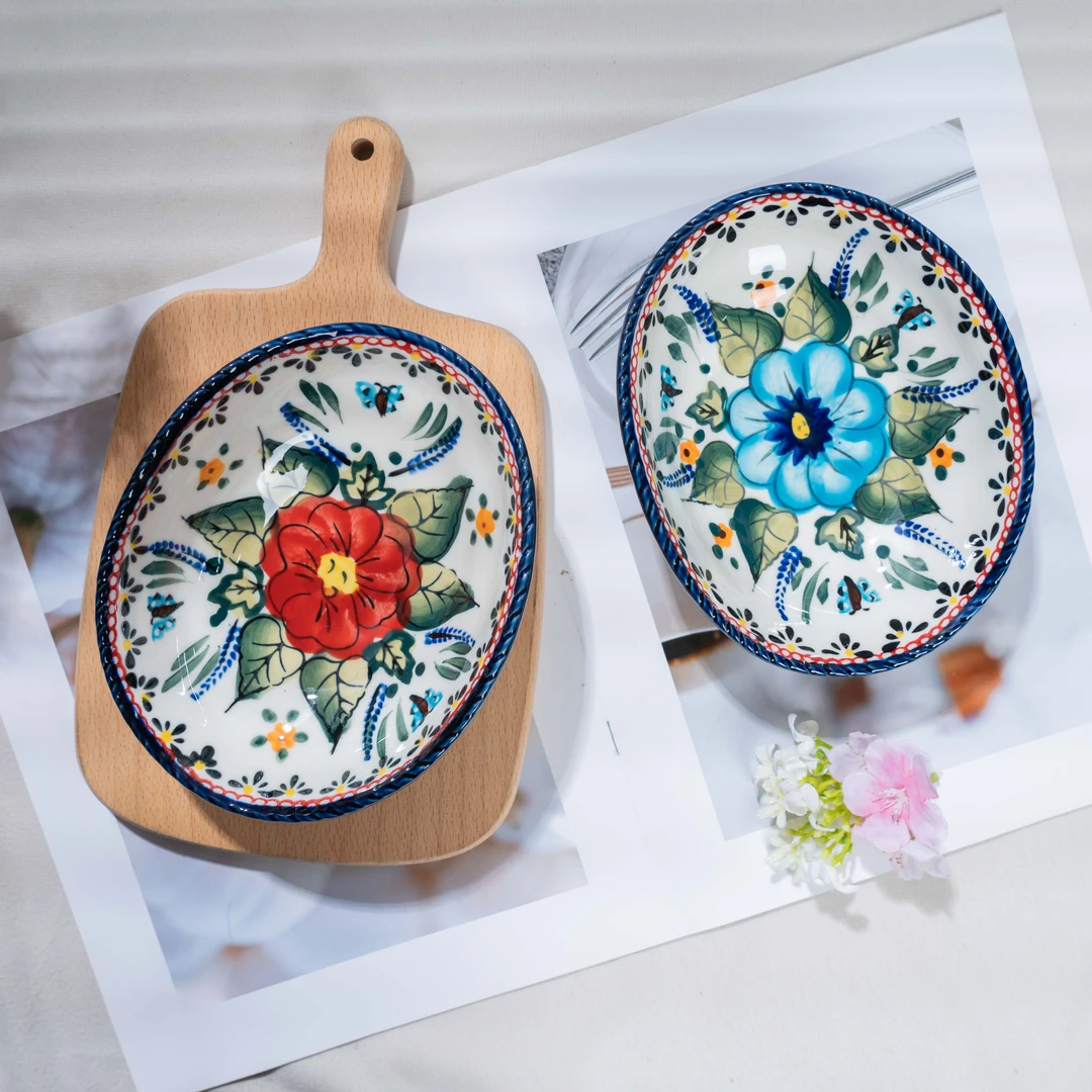 【SILESIA/出口原单】手绘西里西亚-6英寸元宝碗