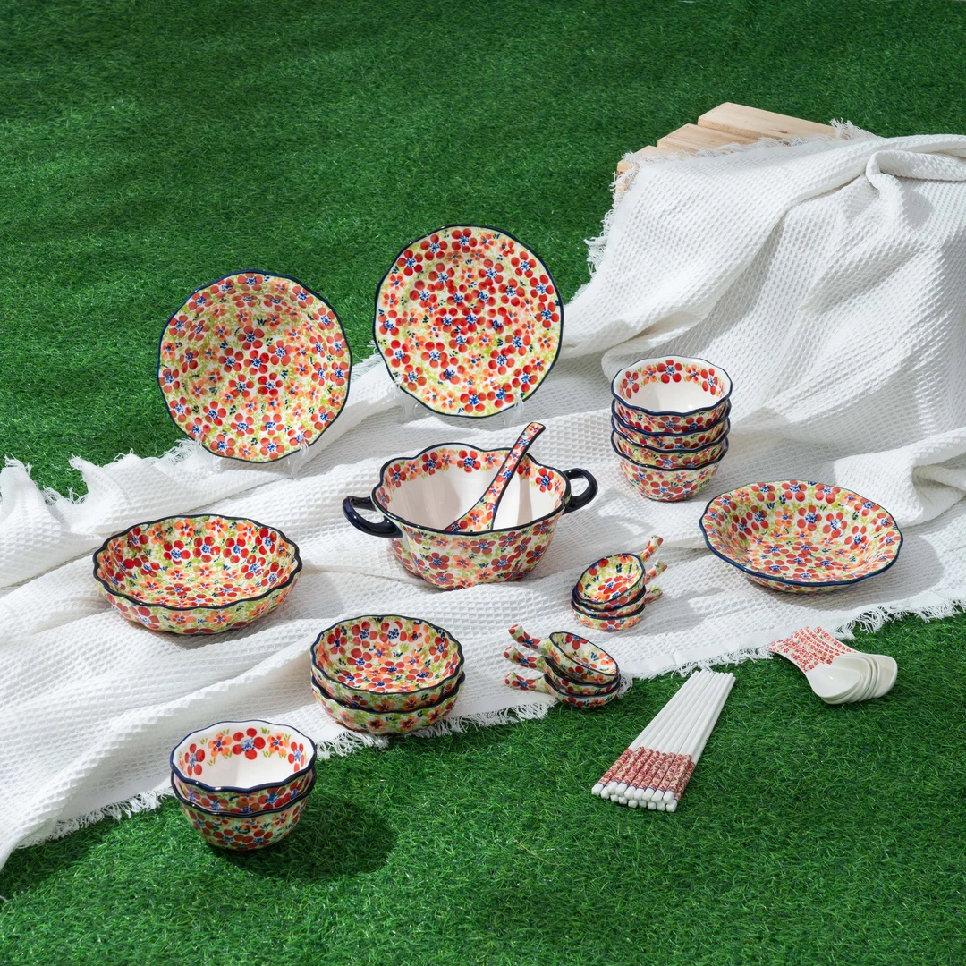 【SILESIA/出口原单】碧丝粉黛-六人食32件套