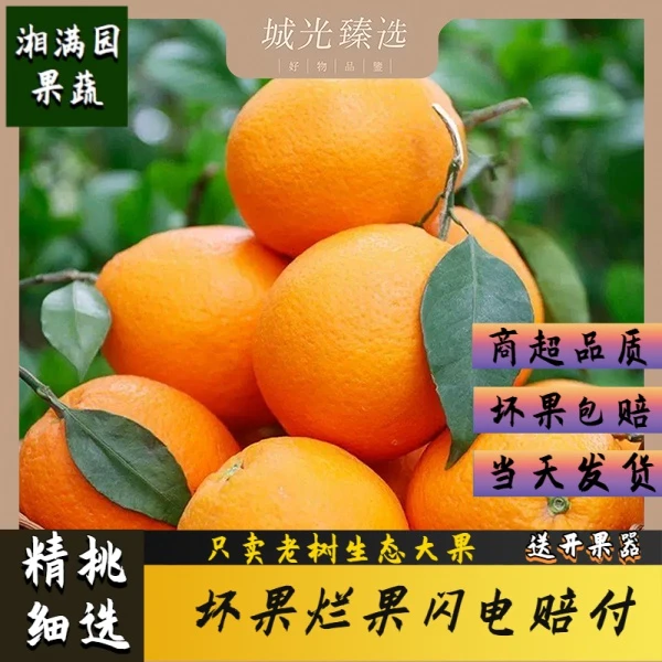 正宗赣南脐橙新鲜水果冰糖脐橙江西赣南橙子甜橙麻阳冰糖橙38号