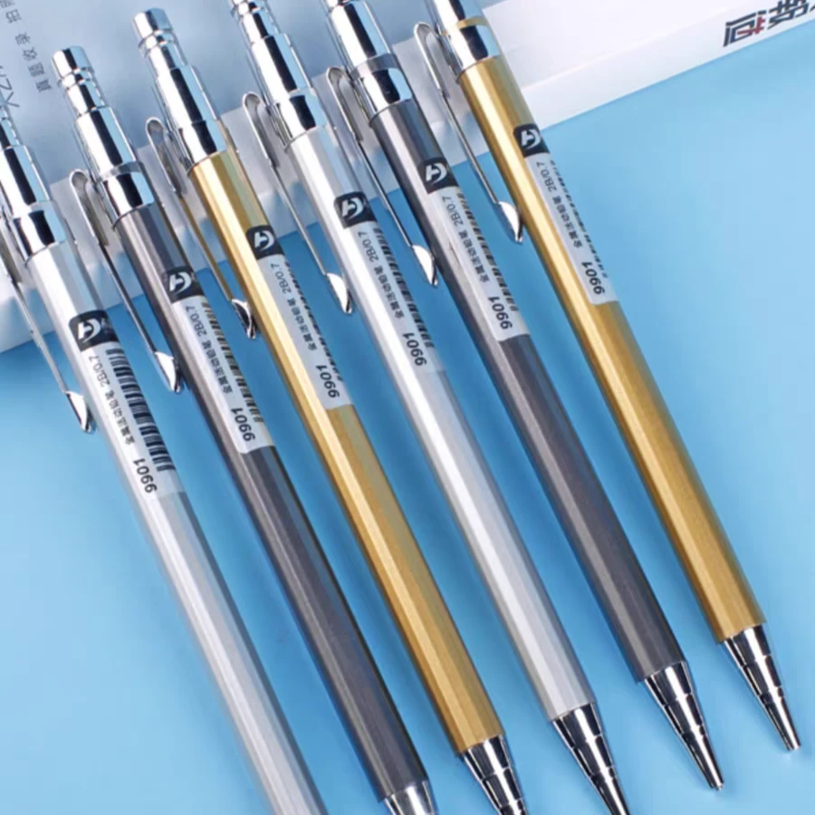 希普顿自动铅笔金属，塑料0.5mm学生用铅笔0.7mm按动式自动笔