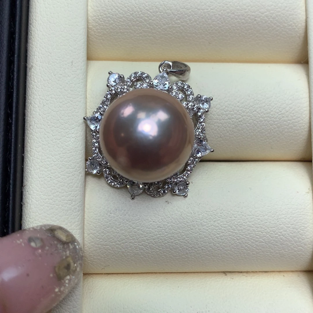 淡水珍珠颈饰银S925镶嵌