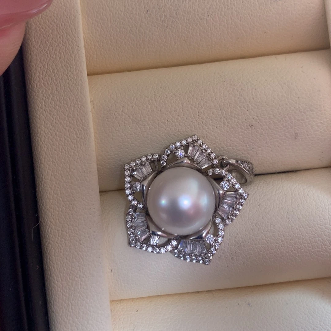 海水珍珠颈饰银S925镶嵌