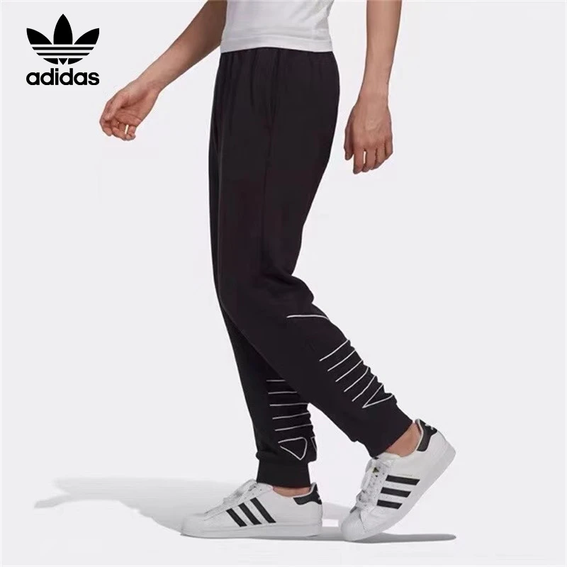 adidas/阿迪达斯三叶草百搭收口运动休闲长裤GF0223(C)